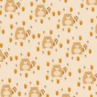 vector lindo patrón sin costuras de ardilla para fondo, papel tapiz decorativo, regalo, textil impreso