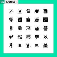 25 Creative Icons Modern Signs and Symbols of space rotation computer table office Editable Vector Design Elements