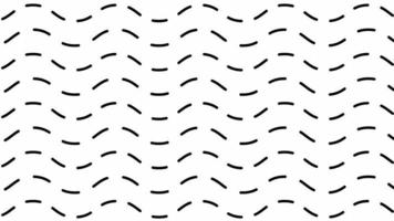 Dash lines wavy motion background. Abstract lines smooth moving video