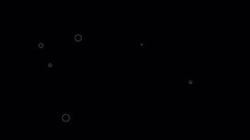 White Bubble animation background.Alpha matte outline bubbles motion background video