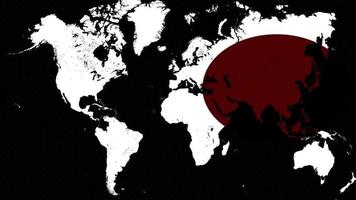 propagation du virus de la Chine dans le monde entier. art conceptuel du virus corona chinois. covid 19. épidémie de coronavirus. pandémie de covid. video
