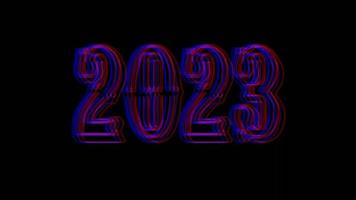 2023 neon spectrum effect for new year video