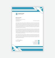 modern business letterhead design template vector