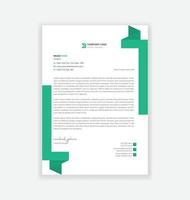 modern business letterhead design template vector