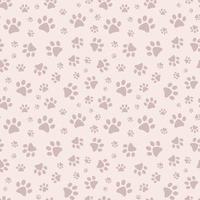 Seamless vector repeat pattern for pet, with paws