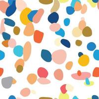 Modern abstract pattern, colorful scattered print vector