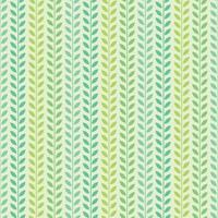 Green leaf vector pattern, seamless botanical print, garland background,