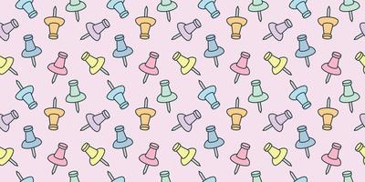 Colorful paper pins seamless repeat pattern background vector