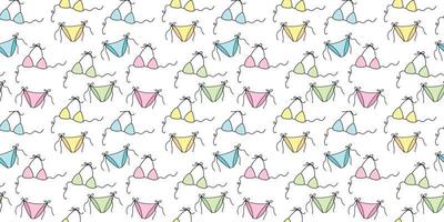 Swimsuit colorful repeat pattern background for the summer vector