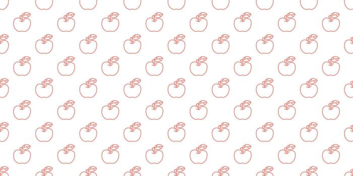 Apples seamless repeat pattern vector background