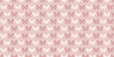 Pastel brown butterfly seamless repeat pattern background vector