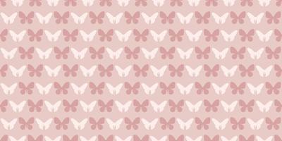 Fondo de patrón de repetición sin costuras de mariposa marrón pastel vector