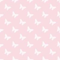 Pink and white butterfly seamless repeat pattern vector. vector