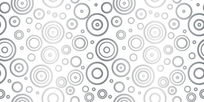 patrón de círculo plateado y blanco patrón de repetición sin costuras fondo vector