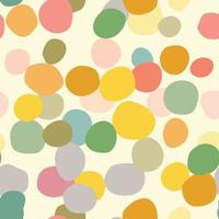 Colorful vector dot pattern, big shapes, random scattered design