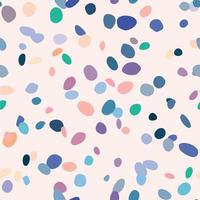 Random scattered shapes, colorful mosaic pattern, abstract stone texture, terrazzo inspired design vector