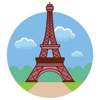 World famous building - Paris vector