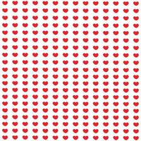 Red heart pattern background, seamless vector illustrator.