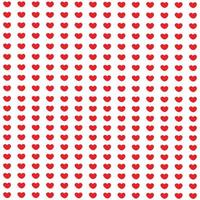 Red heart pattern background, seamless vector illustrator.