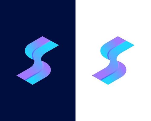 letter s modern business logo design template
