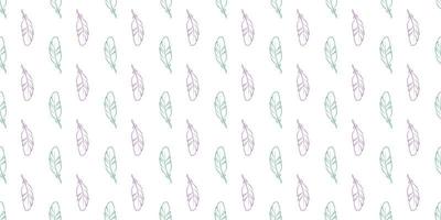 Feather seamless repeat pattern vector background