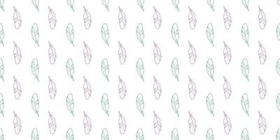 Feather seamless repeat pattern vector background