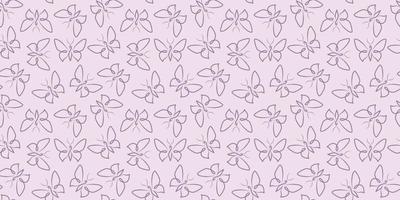 Pastel butterfly background, vector pattern, random