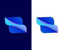 plantilla de diseño de logotipo de empresa moderna de marca de letra s y z vector