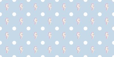 Lightning seamless pattern vector background