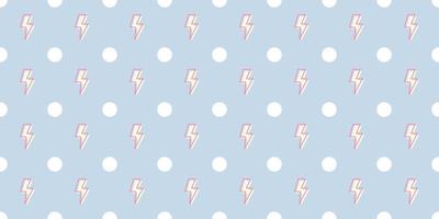 Lightning seamless pattern vector background