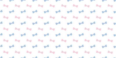 Cute bow seamless repeat pattern background. vector