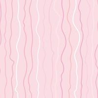 Pink wavy lines stripe pattern, vector repeat background