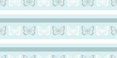 Butterfly seamless repeat pattern design vector