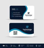 Modern corporate free vector business card template design