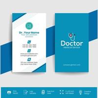 diseño de plantilla de tarjeta de visita de vector libre médico médico