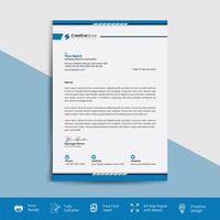 Modern corporate company business letterhead template vector design