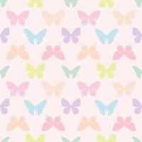 Vector butterflies pattern. Abstract seamless background.