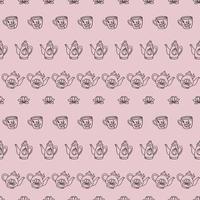 Teapot seamless repeat pattern vector background