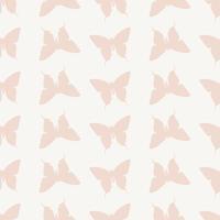 Seamless butterfly silhouette repeat pattern vector