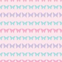 Colorful seamless butterfly repeat pattern background vector