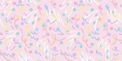 Colorful happy abstract pattern confetti background vector