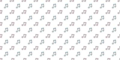 Music notes seamless pattern vector background