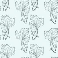 Surface repeat pattern, vector background with siamese fighting fish
