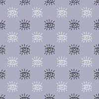 Eyes seamless abstract repeat pattern vector with eye elements