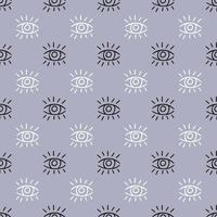 Eyes seamless abstract repeat pattern vector with eye elements