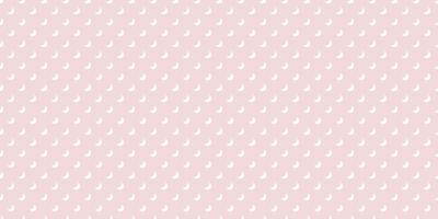 Pink and white moon seamless repeat pattern vector background