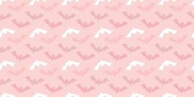 Pastel halloween bat seamless repeat pattern vector background