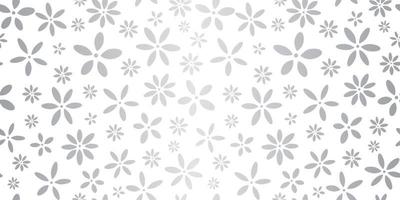 Cute floral repeat pattern background, seamless wallpaper vector