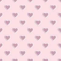 Pastel hearts seamless repeat pattern vector. vector