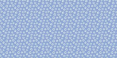 Blue cheetah seamless repeat pattern vector background